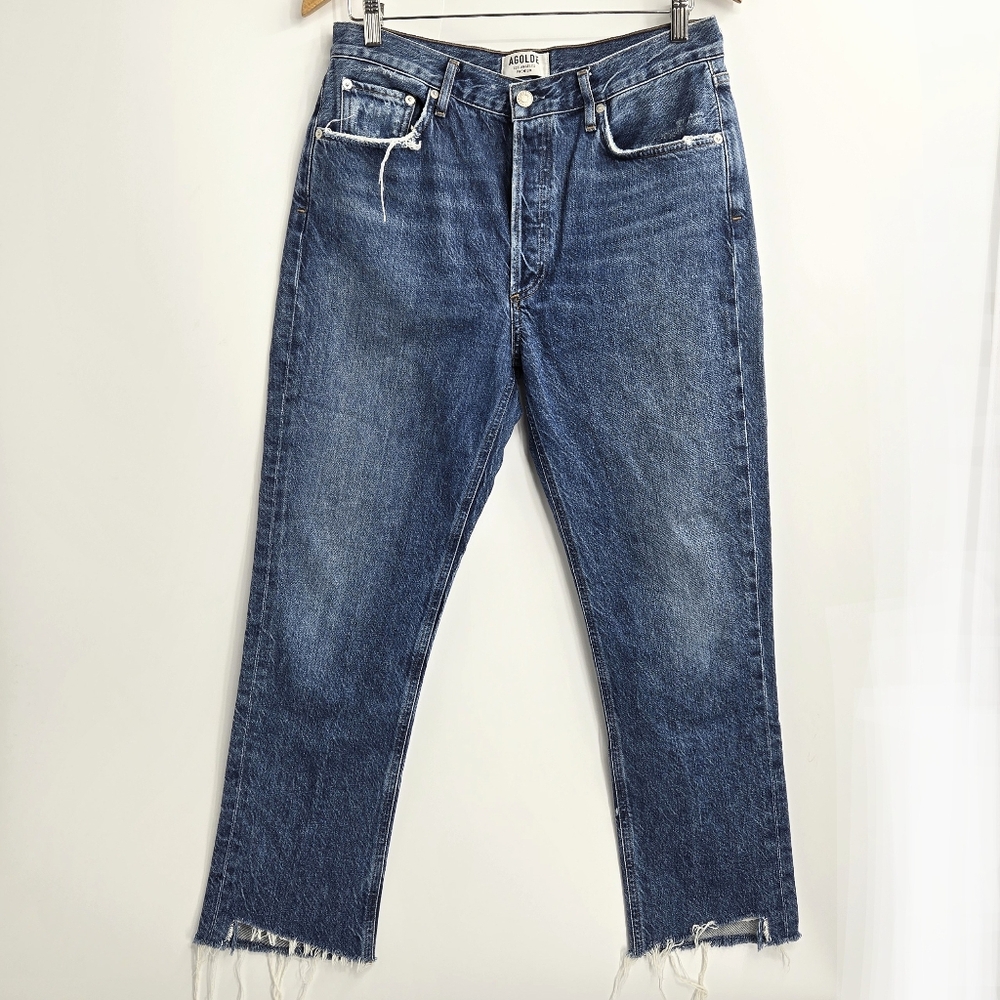 AGOLDE Riley High Rise Cropped Jeans - Picture 2 of 16